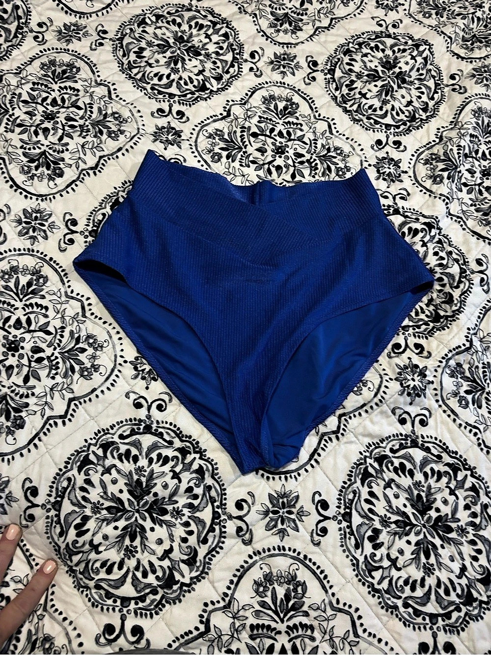 Aerie High Waisted Full Coverage Bikini Bottom Ribbed High Waisted Bikini Bottom